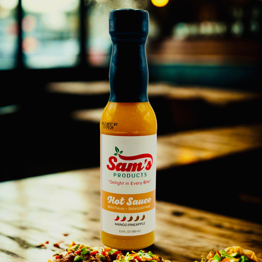 Hot sauce mango pineapple